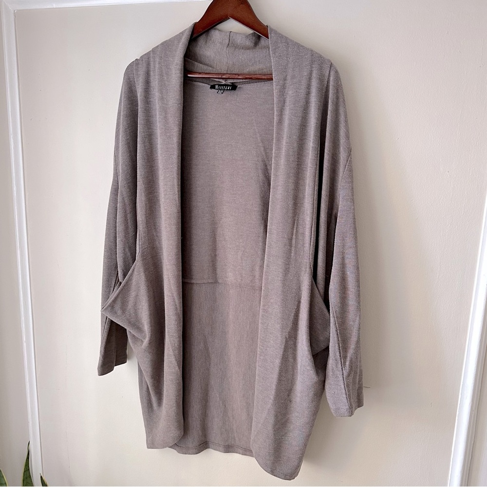 Slouchy Purple Cardigan with Pockets